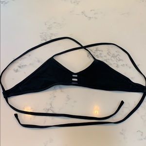 Black cross cross jolyn bikini top